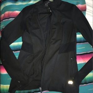 Athletic black zip up jacket